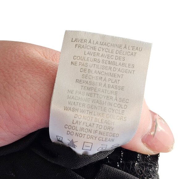 House of Harlow 1960 Velvet Metallic Striped Top and Bottom Set Sz M - Picture 11 of 11